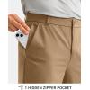 G Gradual Men’s Golf Pants with 5 Pockets 30″/32″/34″ Quick Dry Lightweight Stretch Work Dress Pants Casual Slacks for Men(Khaki Sand)