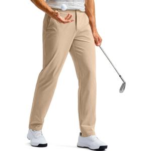 G Gradual Men’s Golf Pants with 5 Pockets 30″/32″/34″ Quick Dry Lightweight Stretch Work Dress Pants Casual Slacks for Men(Khaki)