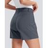 G Gradual Women’s 5″ Golf Hiking Shorts with Deep Pockets Stretchy Outdoor Womens Shorts Dressy Casual Walking Travel(Deep Grey)