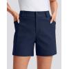 G Gradual Women’s 5″ Golf Hiking Shorts with Deep Pockets Stretchy Outdoor Womens Shorts Dressy Casual Walking Travel(Navy Blue)