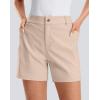 G Gradual Women’s 5″ Golf Hiking Shorts with Deep Pockets Stretchy Outdoor Womens Shorts Dressy Casual Walking Travel(Oatmeal Khaki)