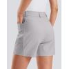 G Gradual Women’s 5″ Golf Hiking Shorts with Deep Pockets Stretchy Outdoor Womens Shorts Dressy Casual Walking Travel(Sleet)
