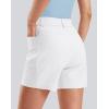 G Gradual Women’s 5″ Golf Hiking Shorts with Deep Pockets Stretchy Outdoor Womens Shorts Dressy Casual Walking Travel(White)