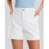 G Gradual Women’s 5″ Golf Hiking Shorts with Deep Pockets Stretchy Outdoor Womens Shorts Dressy Casual Walking Travel(White)