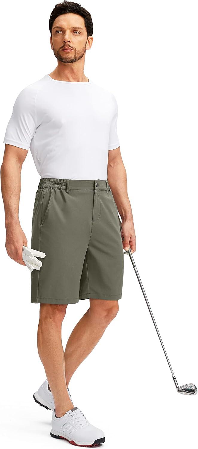 imageG Gradual Mens Golf Shorts with 5 Pockets 9 Light Weight Stretch Quick Dry Casual Dress Work Shorts for MenSage
