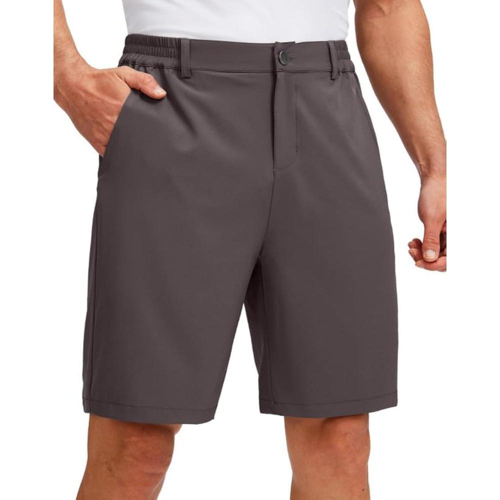 imageG Gradual Mens Golf Shorts with 5 Pockets 9 Light Weight Stretch Quick Dry Casual Dress Work Shorts for MenPurple