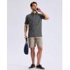 G Gradual Mens Golf Shirt Dry Fit Moisture Wicking Perfomance Short Sleeve Striped Polo Shirts for Men Dressy Casual(Black Stripe)