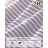 G Gradual Mens Golf Shirt Dry Fit Moisture Wicking Perfomance Short Sleeve Striped Polo Shirts for Men Dressy Casual(Lavender Stripe)