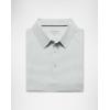G Gradual Mens Golf Shirt Dry Fit Moisture Wicking Perfomance Short Sleeve Striped Polo Shirts for Men Dressy Casual(Light Grey Stripe)