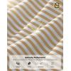 G Gradual Mens Golf Shirt Dry Fit Moisture Wicking Perfomance Short Sleeve Striped Polo Shirts for Men Dressy Casual(Light Khaki Stripe)