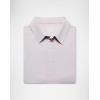 G Gradual Mens Golf Shirt Dry Fit Moisture Wicking Perfomance Short Sleeve Striped Polo Shirts for Men Dressy Casual(Light Pink Blue Stripe)