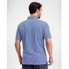 G Gradual Mens Golf Shirt Dry Fit Moisture Wicking Perfomance Short Sleeve Striped Polo Shirts for Men Dressy Casual(Navy Blue Stripe)