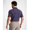 G Gradual Mens Golf Shirt Dry Fit Moisture Wicking Perfomance Short Sleeve Striped Polo Shirts for Men Dressy Casual(Wide Navy Stripe)