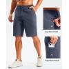 G Gradual Men’s Golf Shorts 11″ Long with 4 Pockets Lightweight Knee Length Elastic Waist Quick Dry Casual Dress Work Shorts(Dusty Blue)