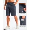 G Gradual Men’s Golf Shorts 11″ Long with 4 Pockets Lightweight Knee Length Elastic Waist Quick Dry Casual Dress Work Shorts(Iron Grey)