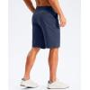 G Gradual Men’s Golf Shorts 11″ Long with 4 Pockets Lightweight Knee Length Elastic Waist Quick Dry Casual Dress Work Shorts(Navy)