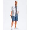 G Gradual Men’s Golf Shorts 11″ Long with 4 Pockets Lightweight Knee Length Elastic Waist Quick Dry Casual Dress Work Shorts(Slate Blue)