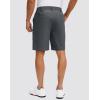 G Gradual Men’s Golf Shorts with 5 Pockets 9″ Light Weight Stretch Quick Dry Casual Dress Work Shorts for Men(Dark Grey)