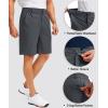 G Gradual Men’s Golf Shorts with 5 Pockets 9″ Light Weight Stretch Quick Dry Casual Dress Work Shorts for Men(Dark Grey)