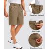 G Gradual Men’s Golf Shorts with 5 Pockets 9″ Light Weight Stretch Quick Dry Casual Dress Work Shorts for Men(Dark Khaki)