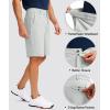 G Gradual Men’s Golf Shorts with 5 Pockets 9″ Light Weight Stretch Quick Dry Casual Dress Work Shorts for Men(Glacier Grey)