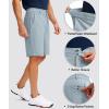 G Gradual Men’s Golf Shorts with 5 Pockets 9″ Light Weight Stretch Quick Dry Casual Dress Work Shorts for Men(Light Grey)