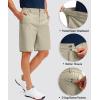 G Gradual Men’s Golf Shorts with 5 Pockets 9″ Light Weight Stretch Quick Dry Casual Dress Work Shorts for Men(Light Khaki)