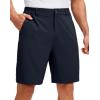 G Gradual Men’s Golf Shorts with 5 Pockets 9″ Light Weight Stretch Quick Dry Casual Dress Work Shorts for Men(Navy)