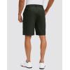 G Gradual Men’s Golf Shorts with 5 Pockets 9″ Light Weight Stretch Quick Dry Casual Dress Work Shorts for Men(Olive)
