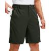 G Gradual Men’s Golf Shorts with 5 Pockets 9″ Light Weight Stretch Quick Dry Casual Dress Work Shorts for Men(Olive)