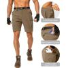 G Gradual Men’s Hiking Cargo Shorts & Polo Shirt Long Sleeve Golf Shirts (Size: L)