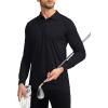 G Gradual Men’s Hiking Cargo Shorts & Polo Shirt Long Sleeve Golf Shirts (Size: L)