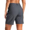 G Gradual Women’s 7″ Hiking Cargo Shorts Quick Dry Lightweight Golf Outdoor Work Summer Travel Shorts with Pockets(Deep Grey)
