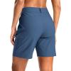 G Gradual Women’s 7″ Hiking Cargo Shorts Quick Dry Lightweight Golf Outdoor Work Summer Travel Shorts with Pockets(Slate Blue)