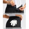 G Gradual Women’s Golf Shorts with Pockets 9” Knee Length Stretch Quick Dry Bermuda Long Shorts for Women Casual Work(Black)