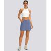 G Gradual Women’s Skort 5 Pockets Cargo Skirt Golf Skirts Skorts for Women Casual Summer Hiking, Stone Blue, XX-Large
