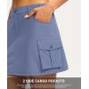 G Gradual Women’s Skort 5 Pockets Cargo Skirt Golf Skirts Skorts for Women Casual Summer Hiking, Stone Blue, XX-Large