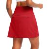 G Gradual Golf Skorts Skirts for Women with 5 Pockets Women’s High Waisted Lightweight Athletic Skirt for Tennis Running (Red, Large)