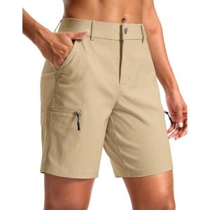 G Gradual Women’s 7″ Hiking Cargo Shorts Quick Dry Lightweight Golf Outdoor Work Summer Travel Shorts with Pockets(Grey Khaki)