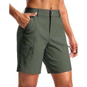 G Gradual Women’s 7″ Hiking Cargo Shorts Quick Dry Lightweight Golf Outdoor Work Summer Travel Shorts with Pockets(Sage Green)