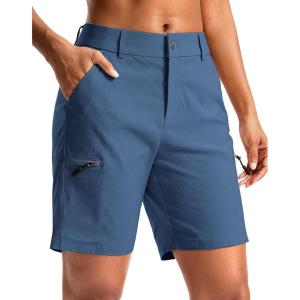 G Gradual Women’s 7″ Hiking Cargo Shorts Quick Dry Lightweight Golf Outdoor Work Summer Travel Shorts with Pockets(Slate Blue)