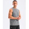 G Gradual Sleeveless Shirts for Men Workout Tank Tops Moisture Wicking Mens Muscle Shirt for Gym, Beach, Summer Casual(Light Grey)