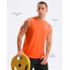 G Gradual Sleeveless Shirts for Men Workout Tank Tops Moisture Wicking Mens Muscle Shirt for Gym, Beach, Summer Casual(Orange)