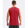G Gradual Sleeveless Shirts for Men Workout Tank Tops Moisture Wicking Mens Muscle Shirt for Gym, Beach, Summer Casual(Red)