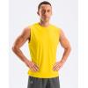 G Gradual Sleeveless Shirts for Men Workout Tank Tops Moisture Wicking Mens Muscle Shirt for Gym, Beach, Summer Casual(Yellow)