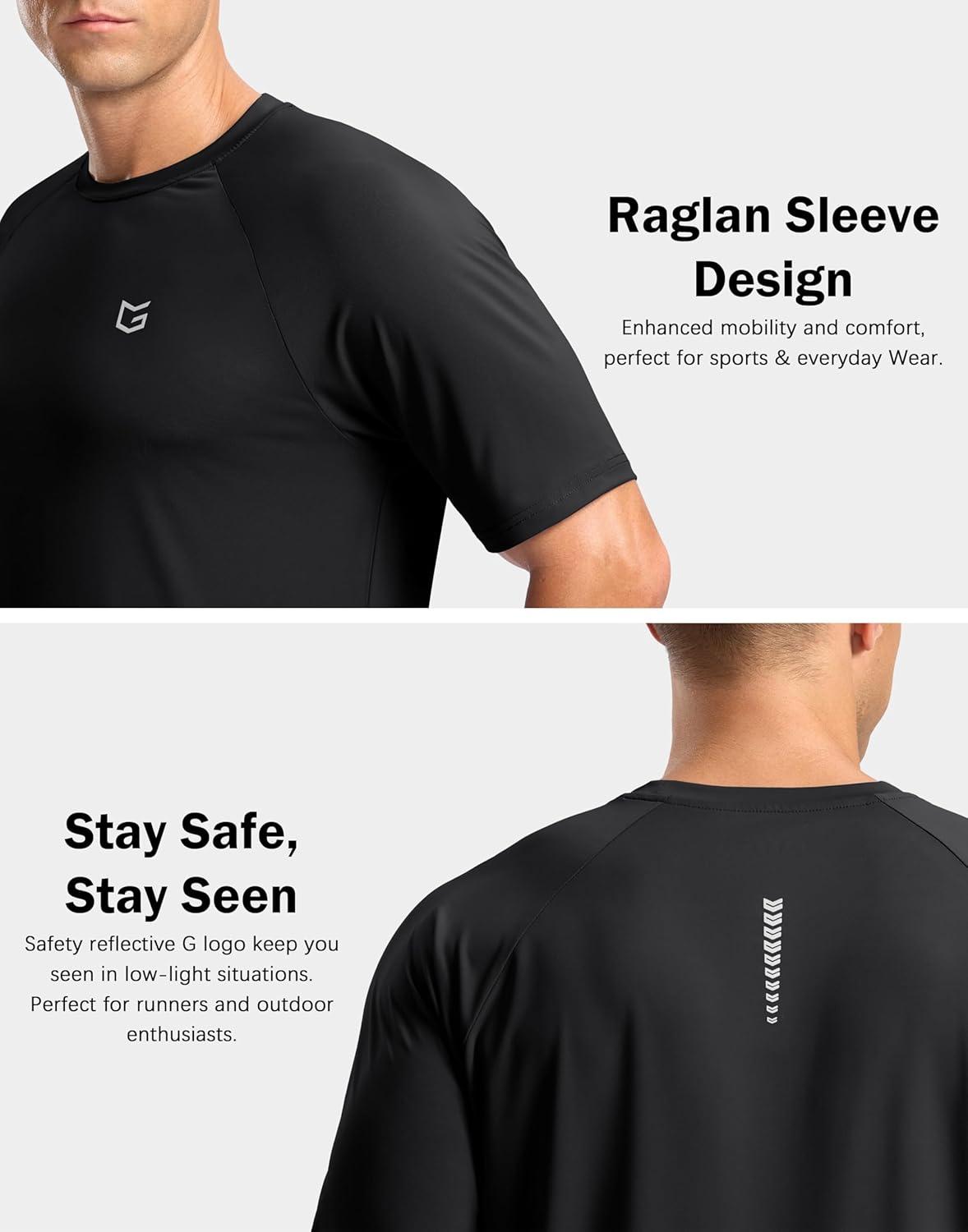 imageG Gradual Mens Athletic Workout TShirts Moisture Wicking Cooling Running Shirts Short Sleeve Performance Tee for Gym TennisBlack