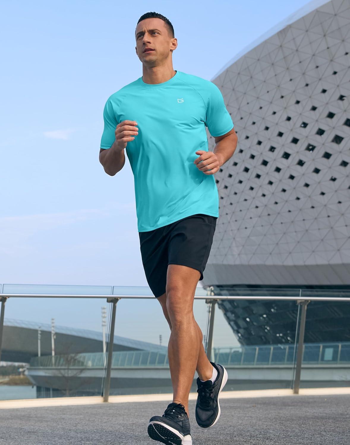 imageG Gradual Mens Athletic Workout TShirts Moisture Wicking Cooling Running Shirts Short Sleeve Performance Tee for Gym TennisBlue