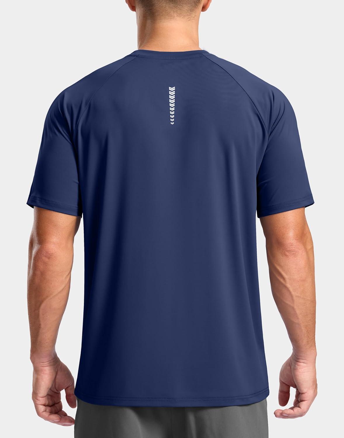 imageG Gradual Mens Athletic Workout TShirts Moisture Wicking Cooling Running Shirts Short Sleeve Performance Tee for Gym TennisDark Blue