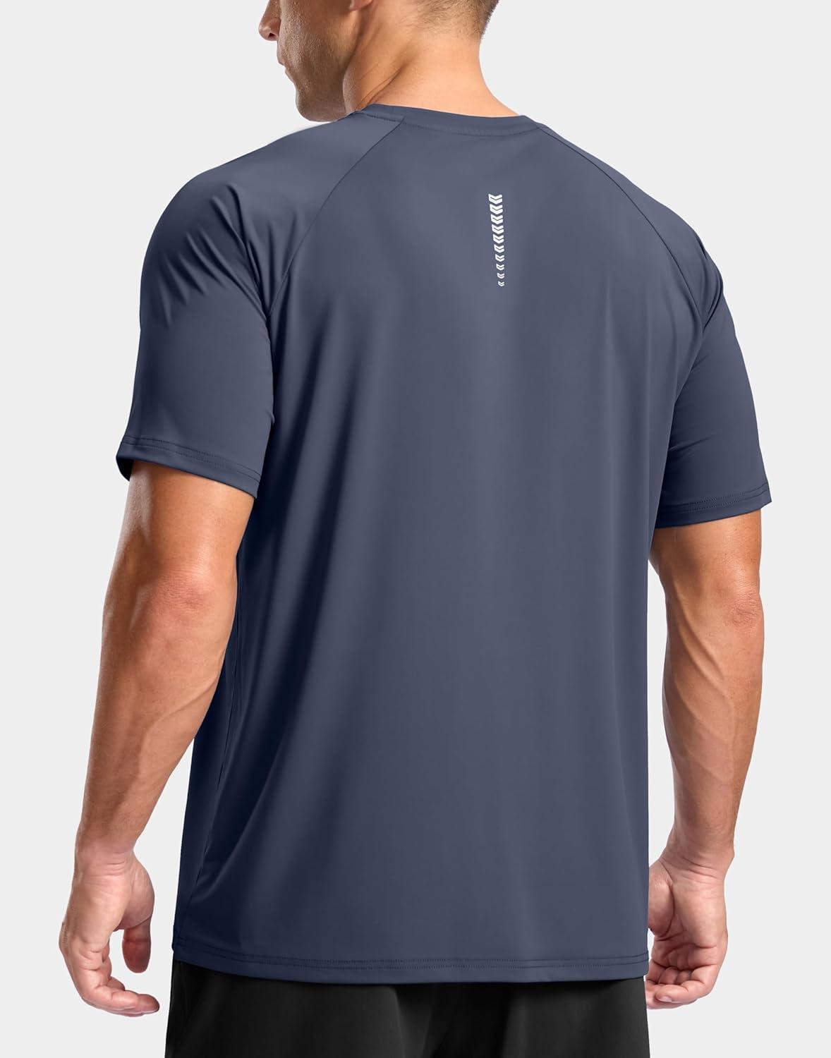 imageG Gradual Mens Athletic Workout TShirts Moisture Wicking Cooling Running Shirts Short Sleeve Performance Tee for Gym TennisDusty Blue