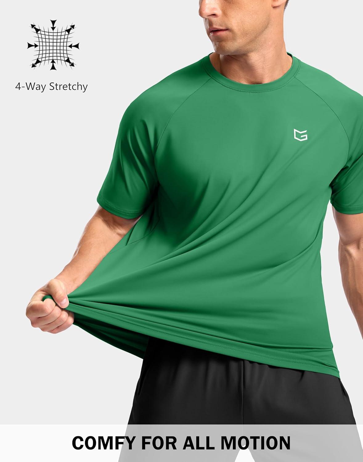 imageG Gradual Mens Athletic Workout TShirts Moisture Wicking Cooling Running Shirts Short Sleeve Performance Tee for Gym TennisGreen